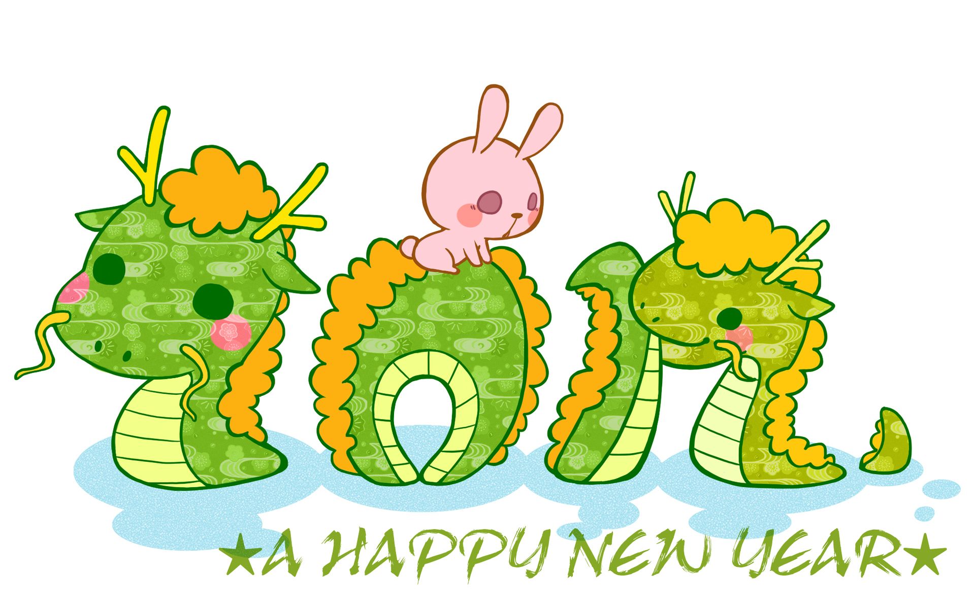 2012. year of the Dragon Desktop wallpaper 1920x1200