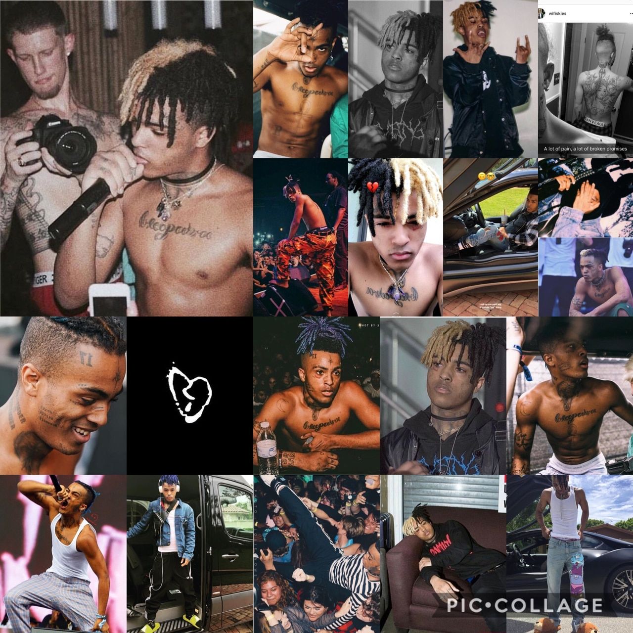 XXXTentacion Collage Wallpapers - Wallpaper Cave