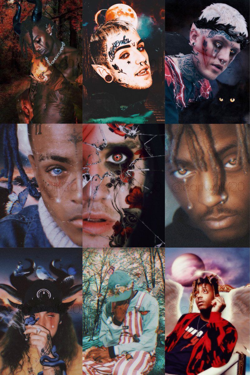 XXXTentacion Collage Wallpapers - Wallpaper Cave