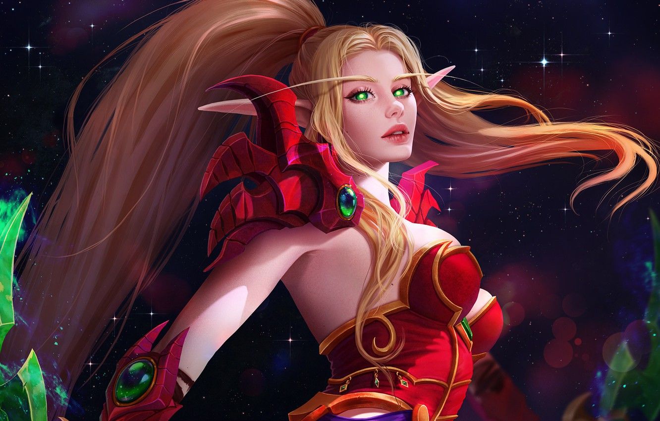Wallpaper WOW, Blizzard, World of WarCraft, WarCraft, Elf, Valeera Sanguinar, Blood elf, Valeera, Sanguinar, Shadow of the Uncrowned, by Prywinko Art, Prywinko Art, Prywinko image for desktop, section игры