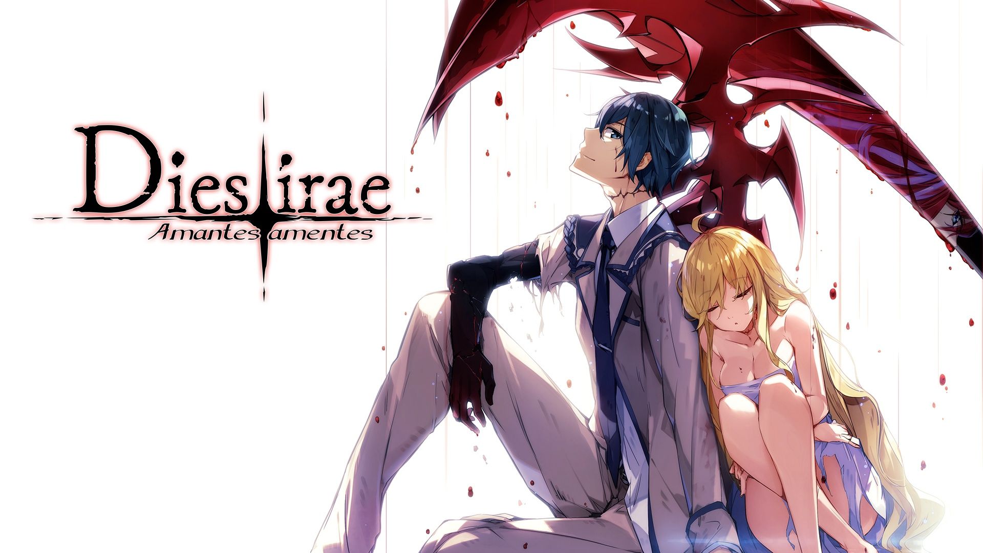 light dies irae blood cleavage dress tagme torn clothes uniform wallpaper weapon