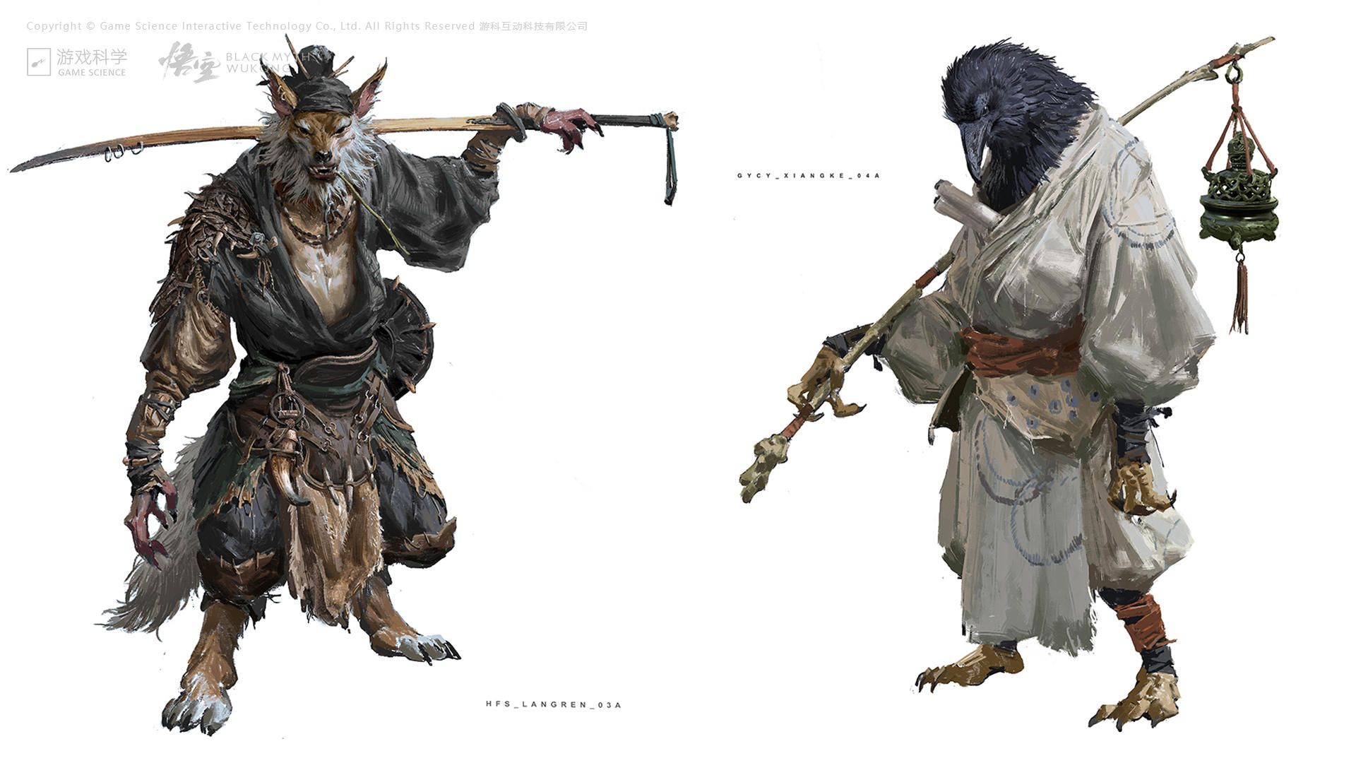 Concept art of mobs. Black Myth: Wukong