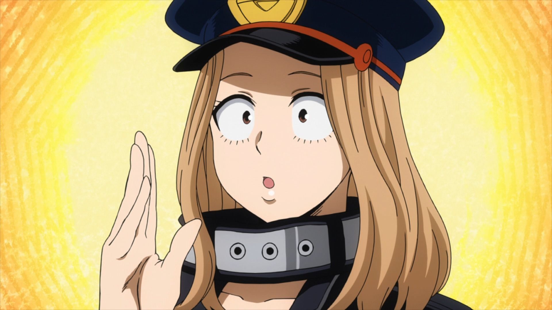 Reference Emporium sheet and screenshots of Camie Utsushimi from My Hero Academia. Albums or