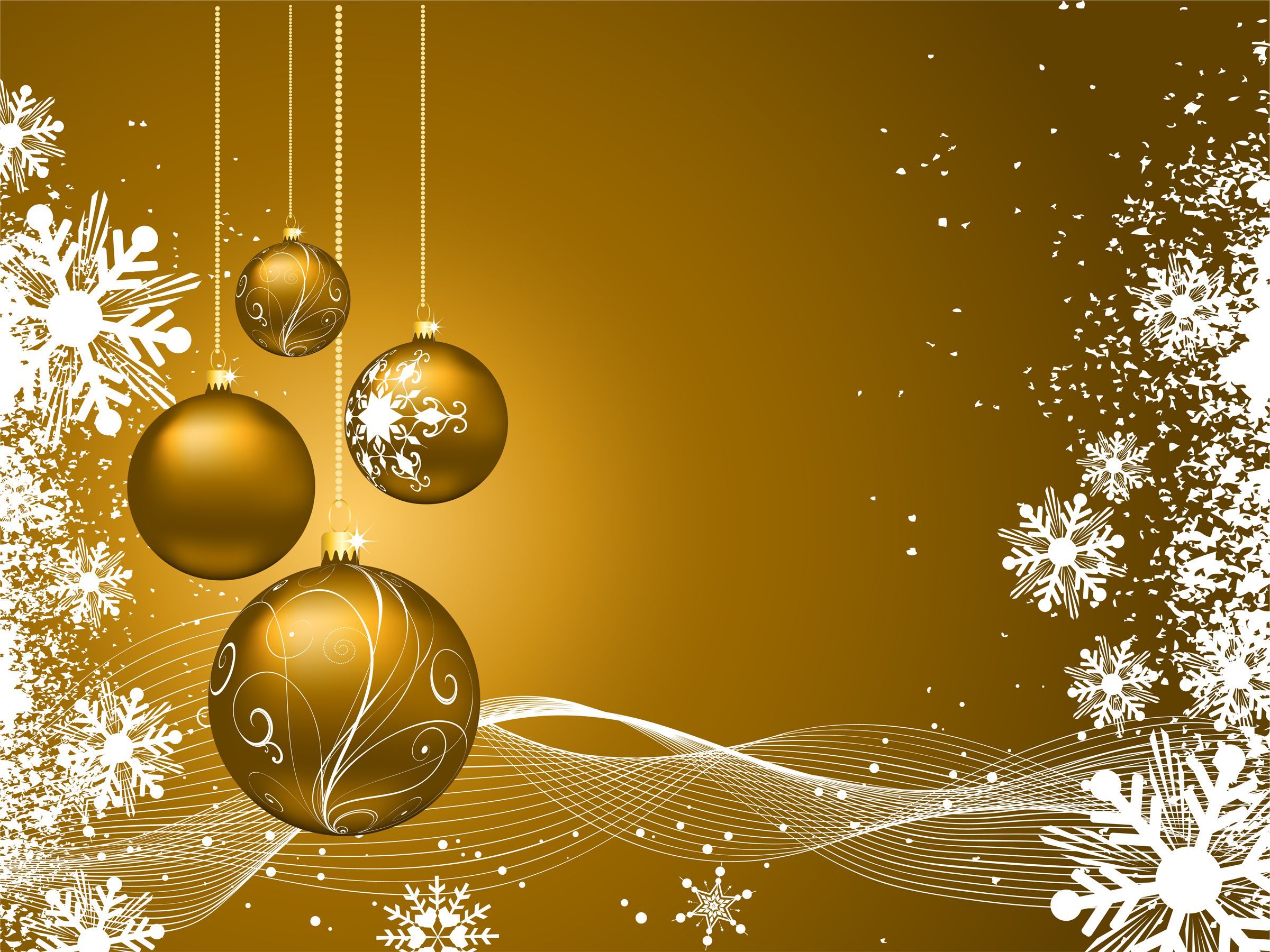 Gold Christmas Wallpaper