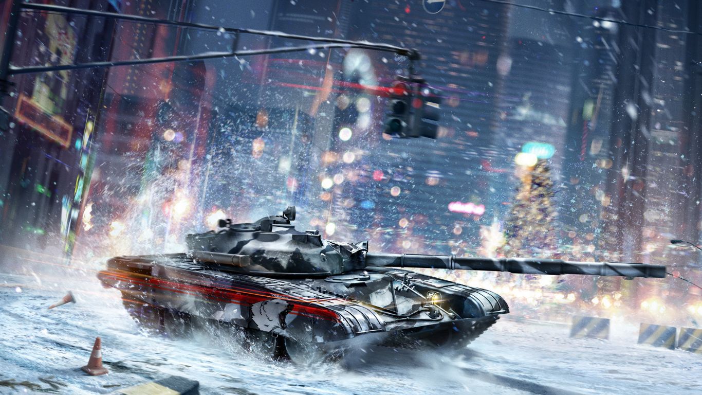 Desktop Wallpaper Armored Warfare Online Game, Winter, Tank, Battle, HD Image, Picture, Background, Llo0fk
