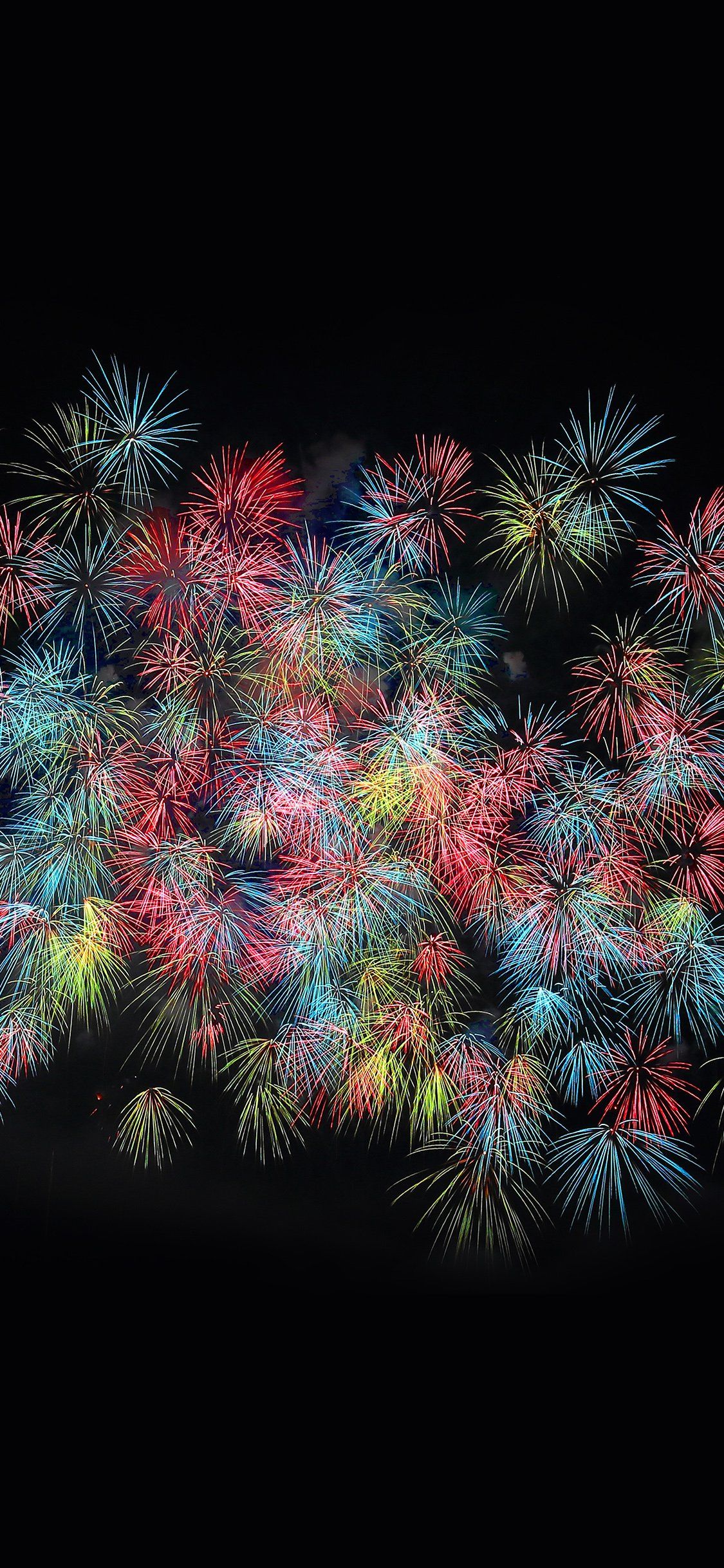 Firework art pastel night dark color iPhone X Wallpaper Free Download