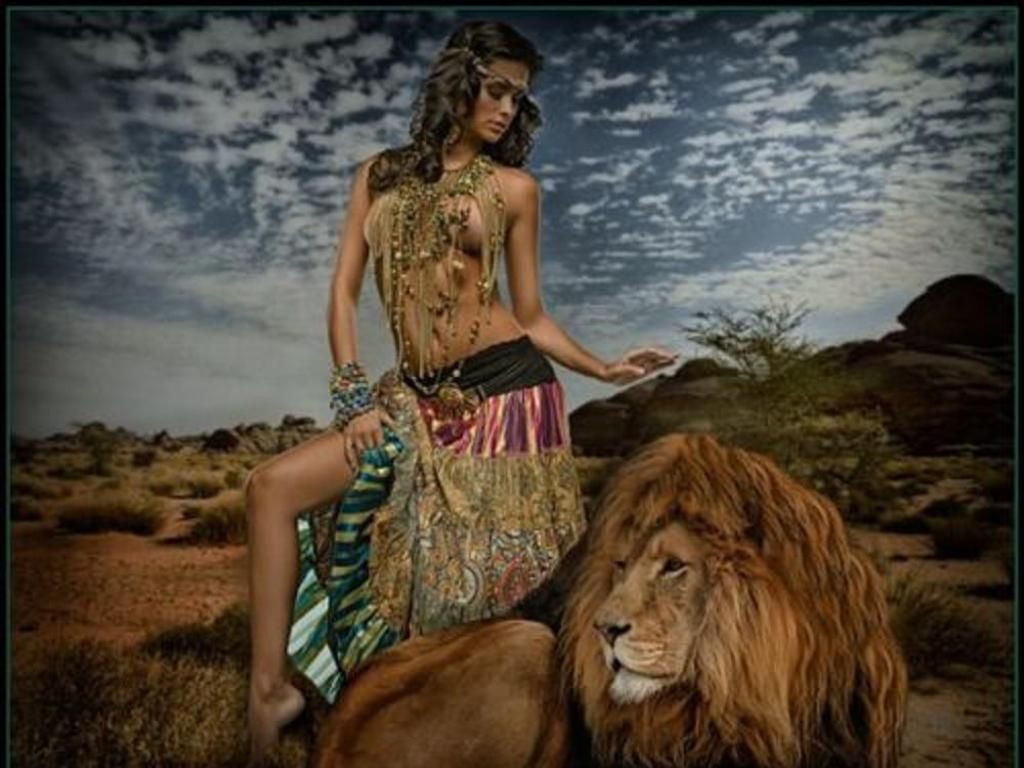 Woman With Lion Wallpaper. Leo, Women, Leo women