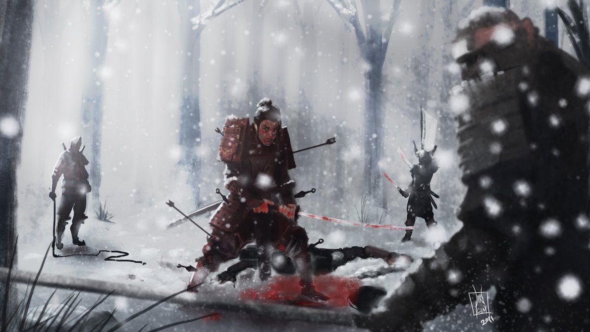 Winter Anime Samurai Wallpapers - Wallpaper Cave