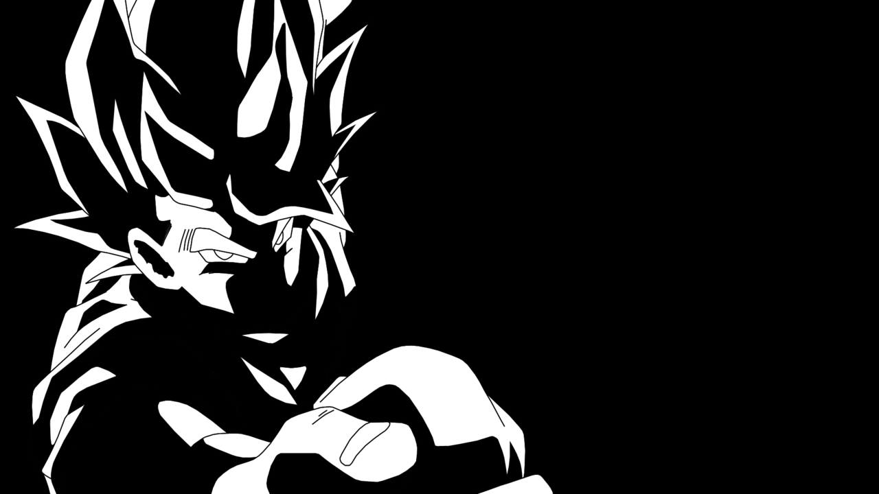Goku Black and White Wallpaper Free Goku Black and White Background