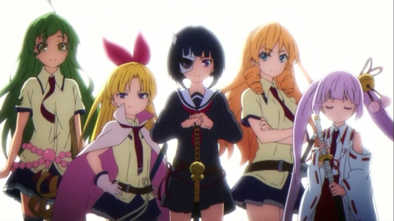 Tamaba Satori & Hanasaka Warabi & Onigawara Rin & Kikakujou Mary & Inaba Tsukuyo. Personajes de anime, Chica anime kawaii, Chica anime