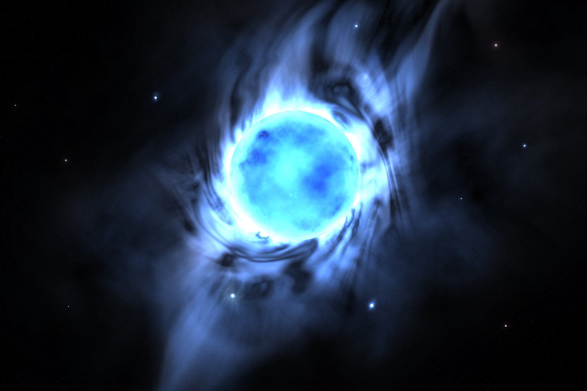 Blue Supernova Wallpaper