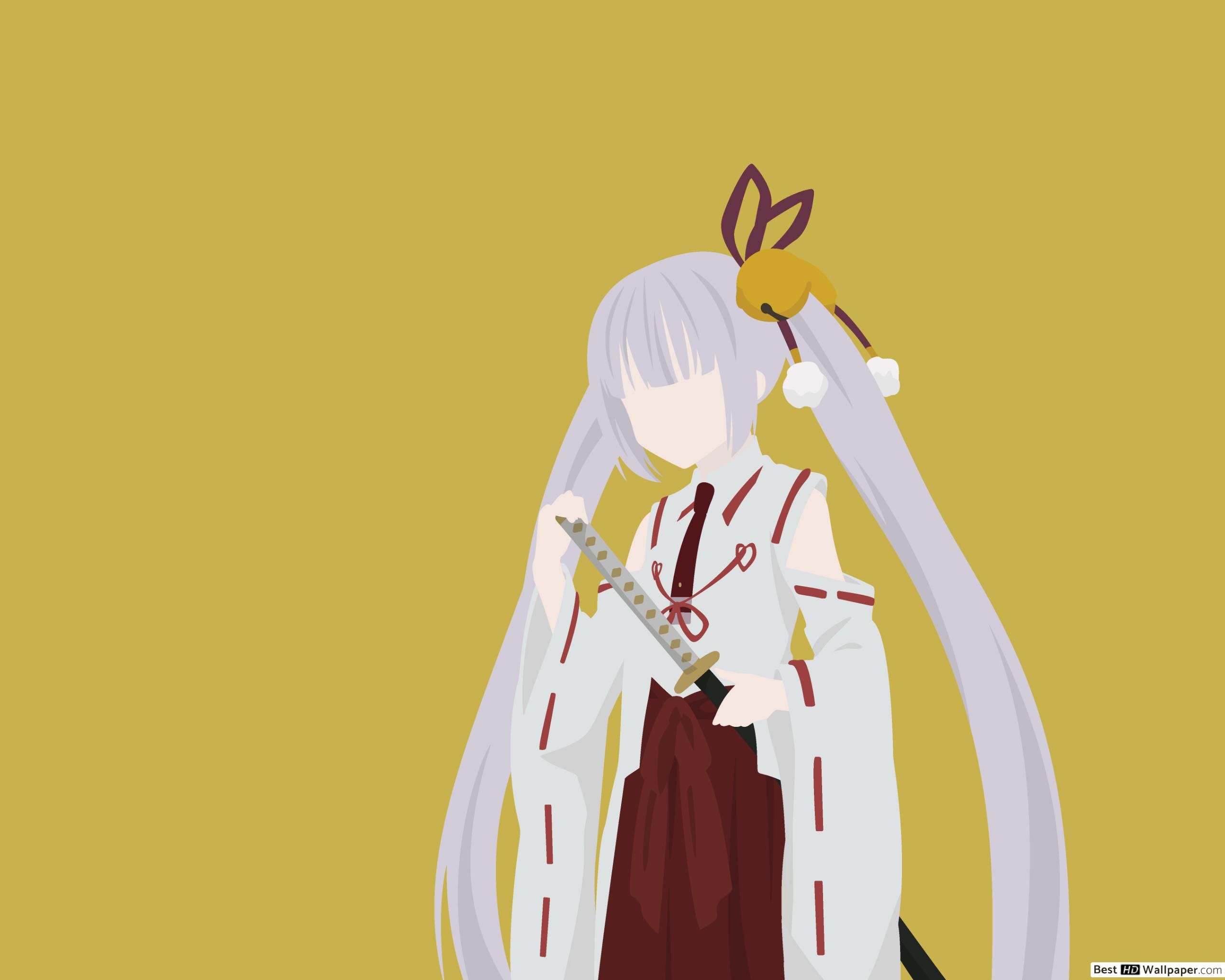 Armed girl's machiavellism Inaba HD wallpaper download