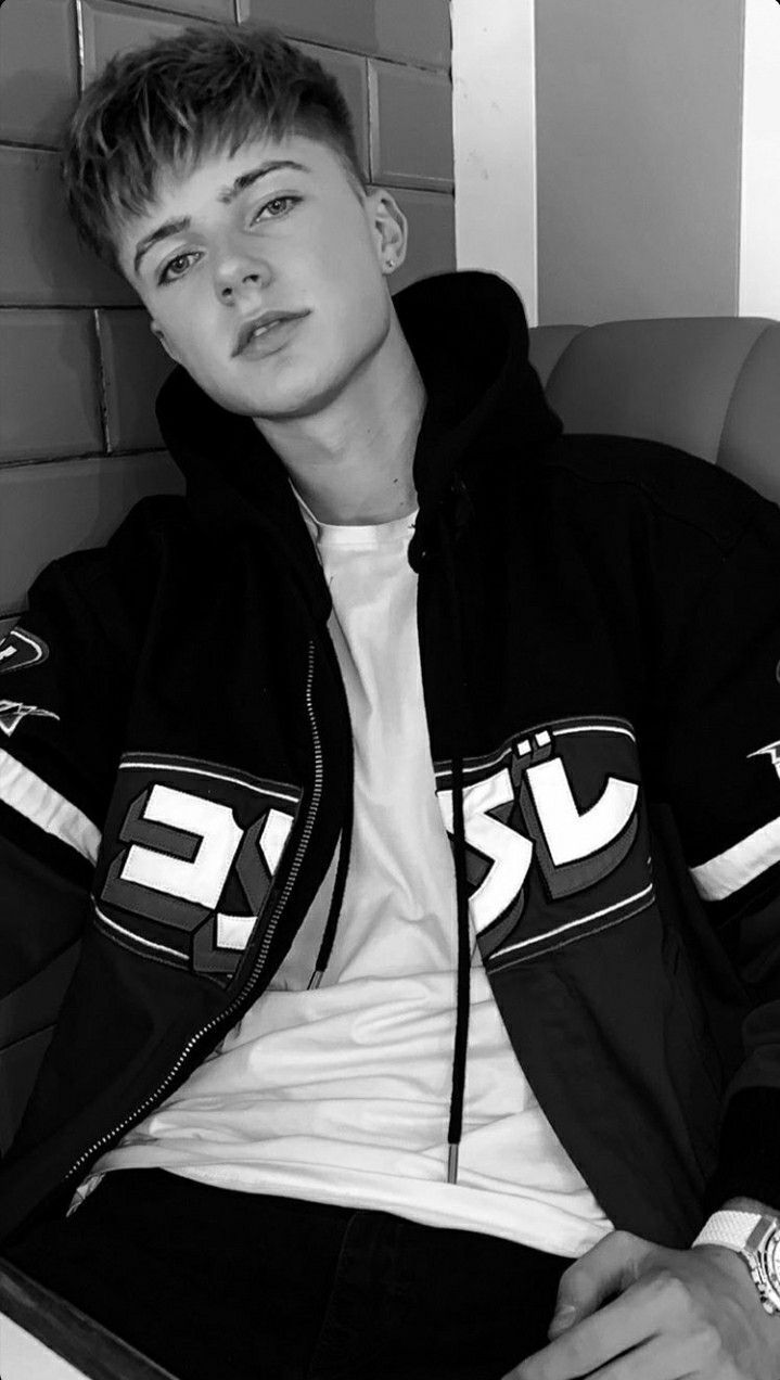 Hrvy. Hrvy. Leather jacket men, Cute white guys, Leather jacket