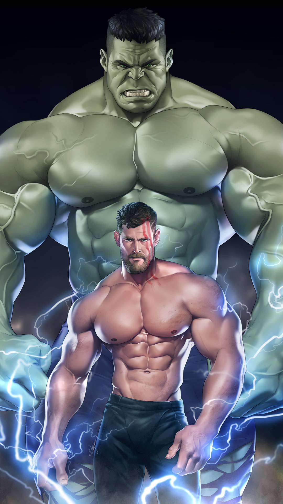 Hulk and Thor iPhone Wallpaper Wallpaper, iPhone Wallpaper