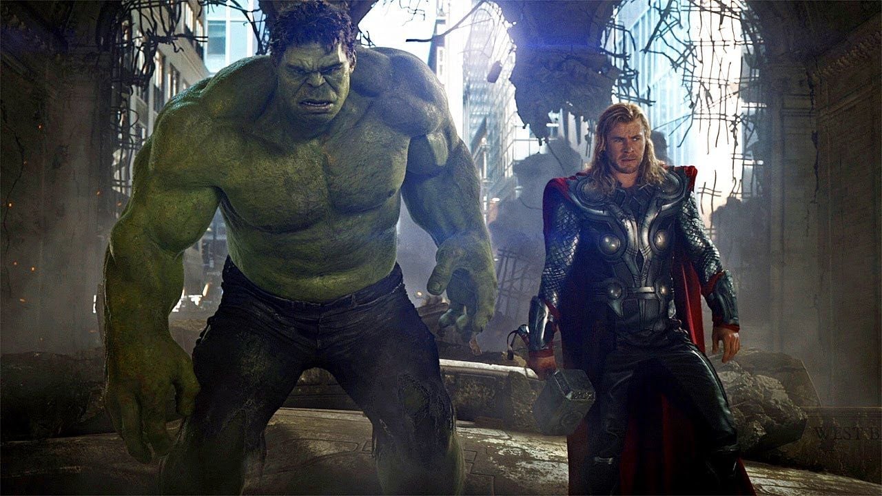 Hulk Punches Thor Together Scene Avengers (2012) Movie Clip HD
