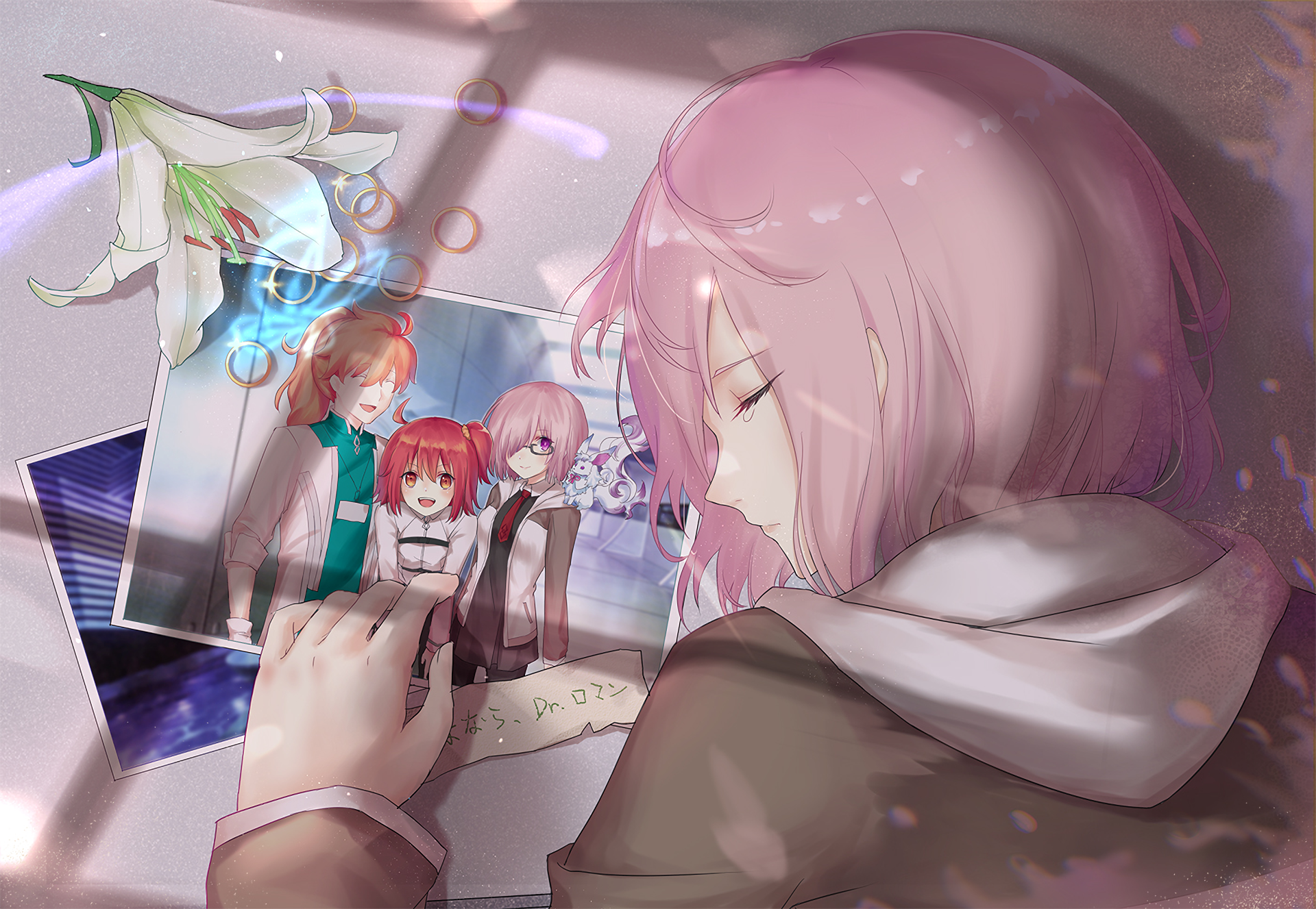 Fou Fate Grand Order Fujimaru Ritsuka Mashu Kyrielight Wallpaper:1920x1327