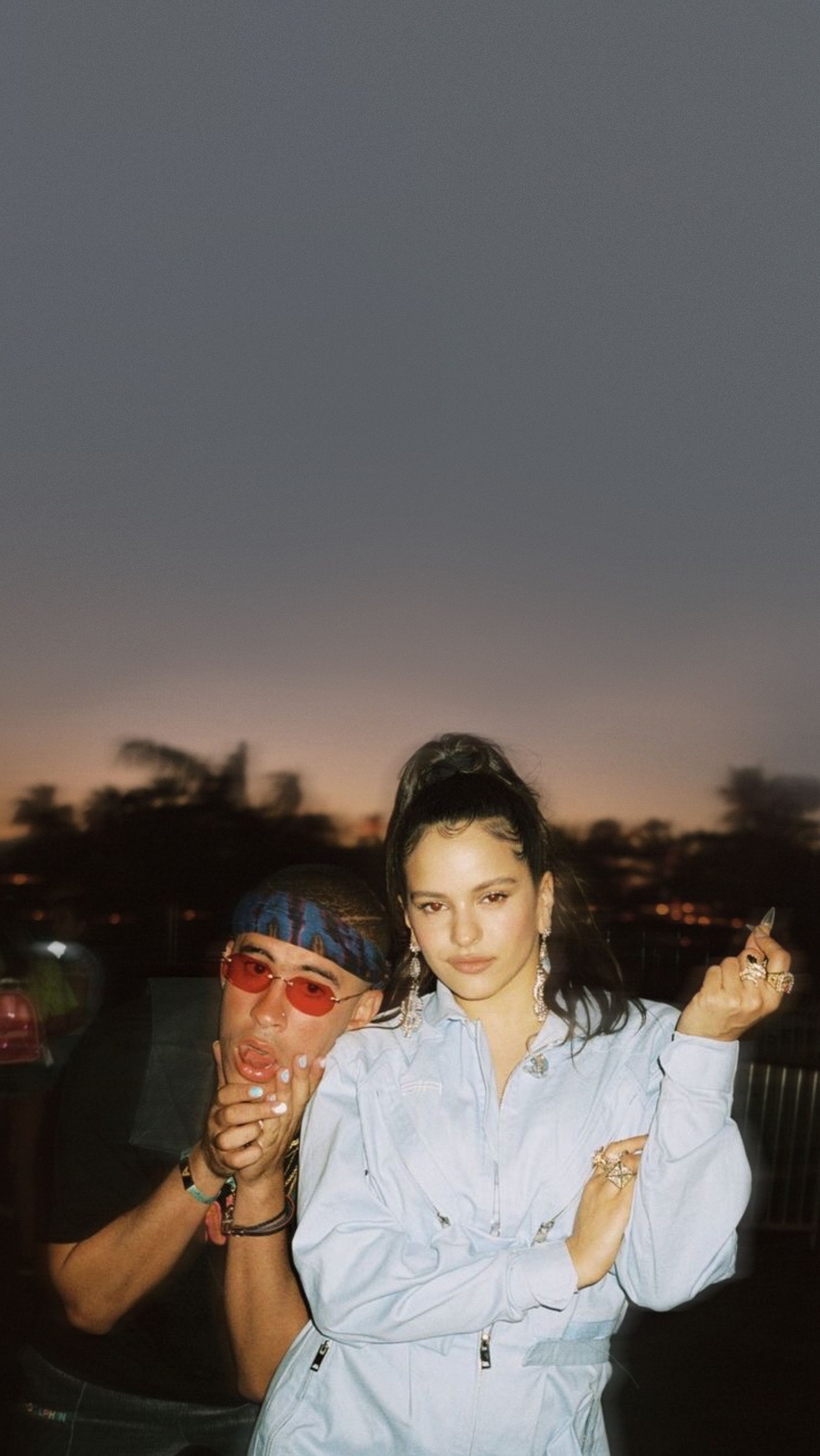 Bad Bunny x Rosalía Wallpaper. Bunny wallpaper, Aesthetic image, Rosalia
