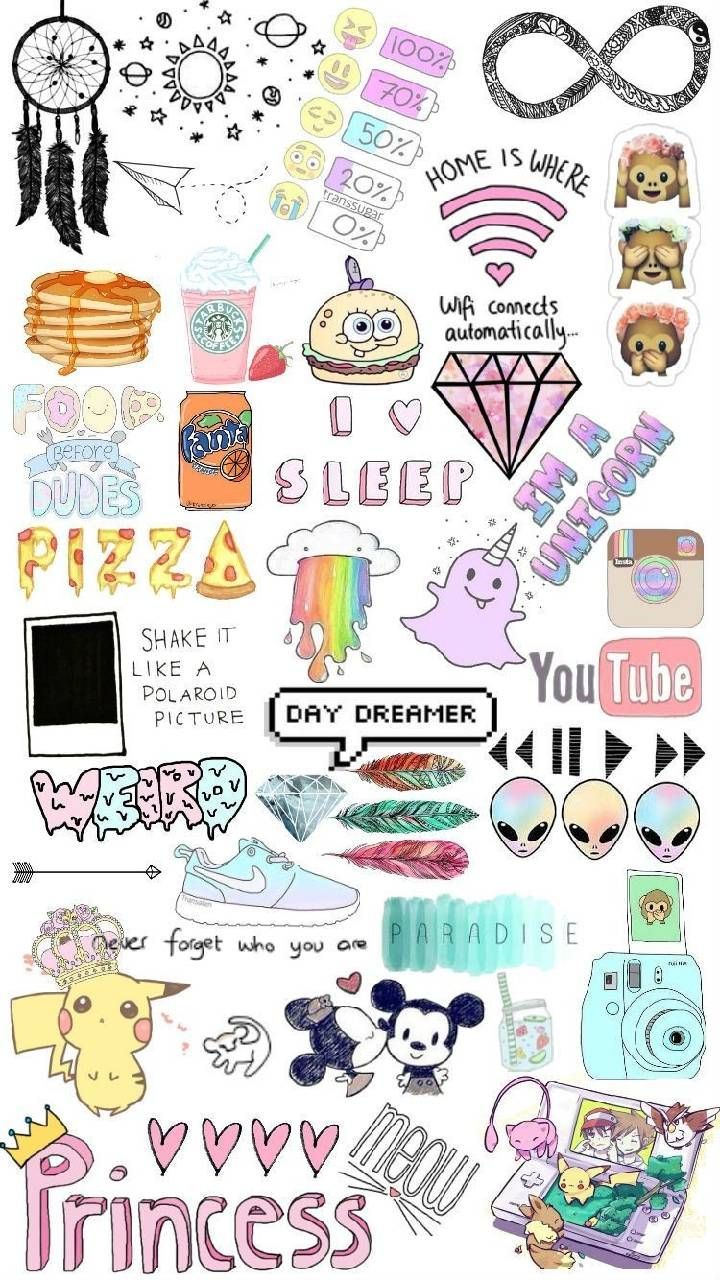 Download Tumblr stickers Wallpaper by laurachristine42 now. Browse millions of pop. Pegatinas bonitas, Pegatinas wallpaper, Pegatinas kawaii