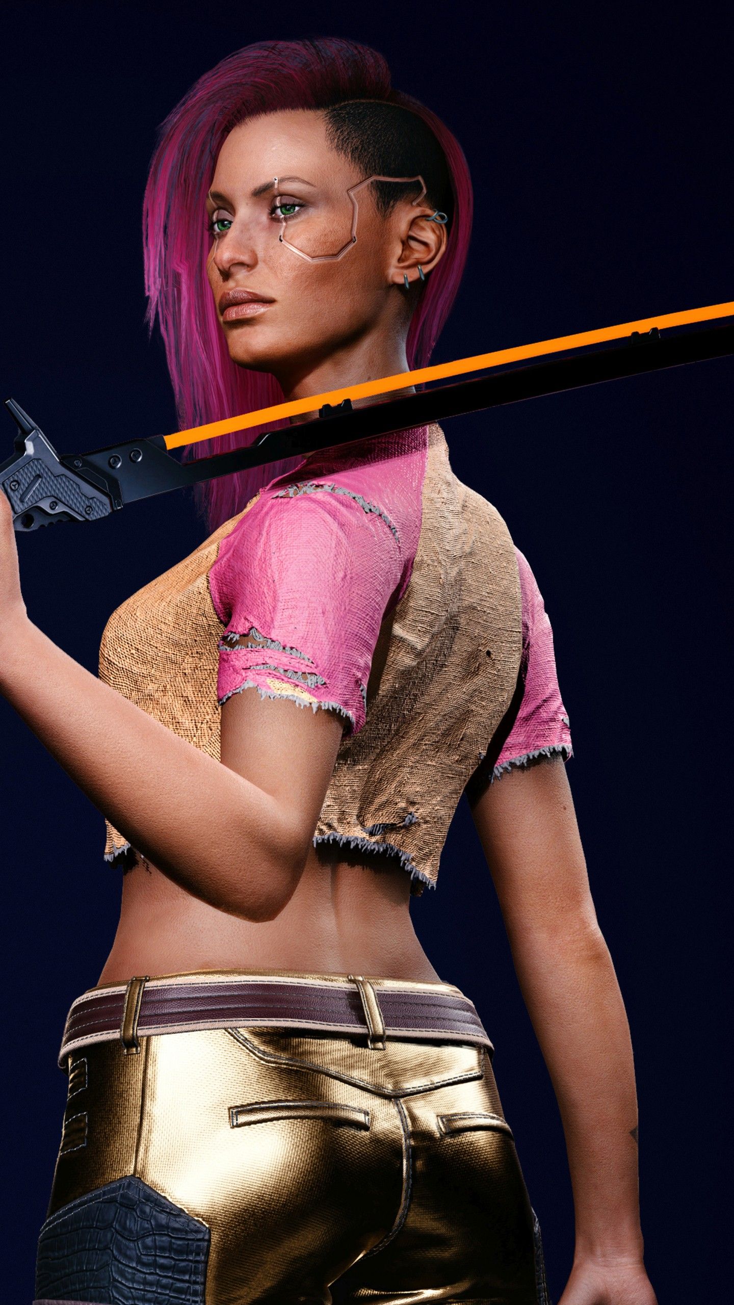 Cyberpunk girl 4K Wallpaper, Cyberpunk Xbox Series X, Xbox One, PlayStation Google Stadia, Games