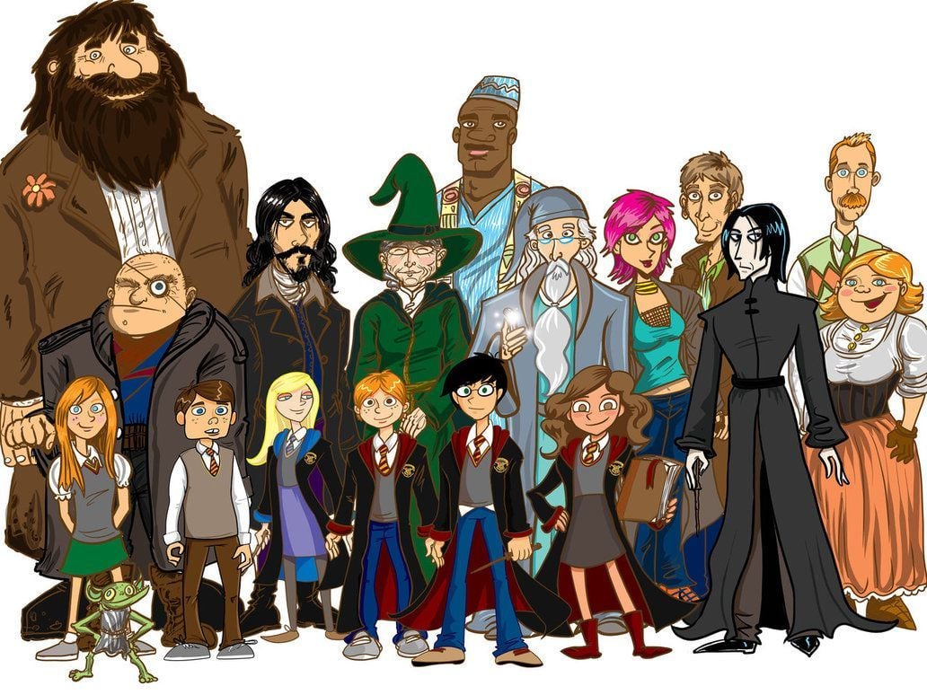 How To Draw Harry Potter Cartoon Characters