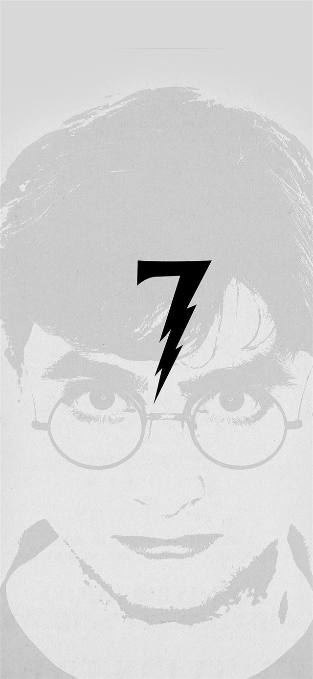 Harry Potter Art Minimal Film Gray iPhone X Wallpaper Free Download