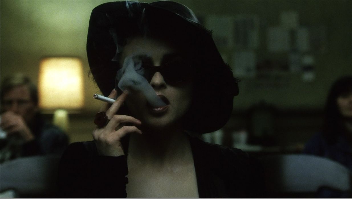Smoking Fight Club Helena Bonham Carter cigarettes Marla Singer wallpaperx1088