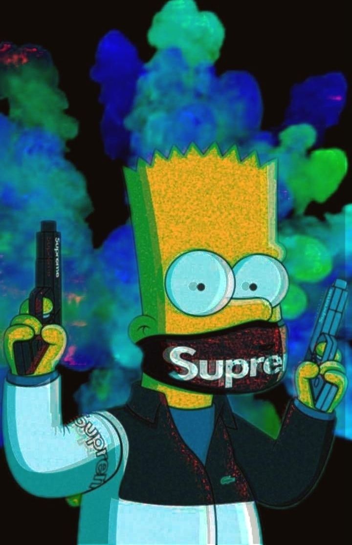 Supreme Bart Wallpaper