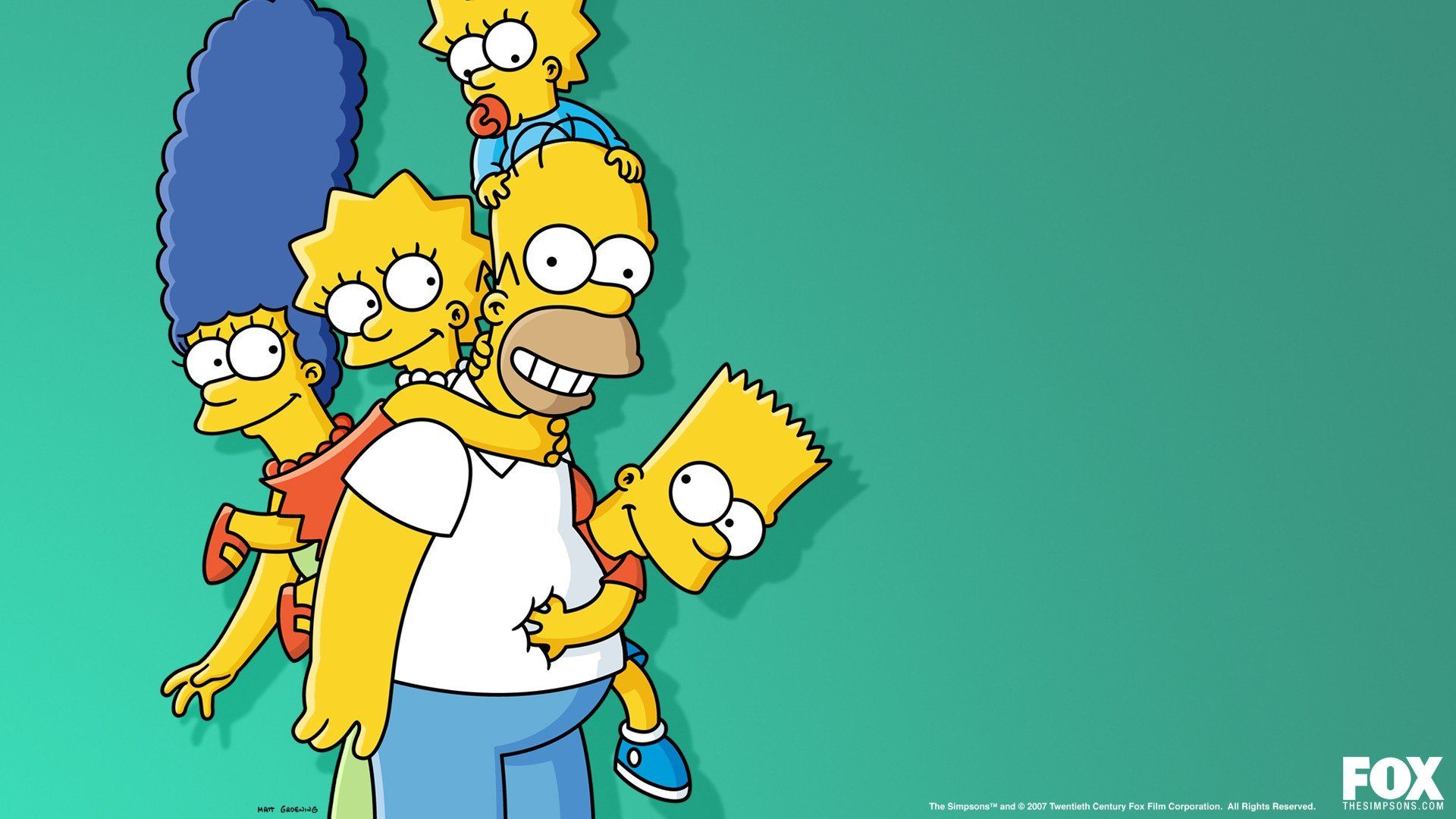 Family Homer Simpson The Simpsons Bart Simpson Lisa Simpson Marge Simpson Maggie Simpson wallpaperx1080