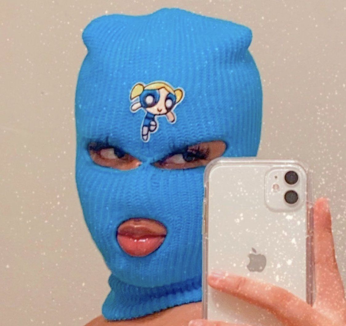 Bubbles Ski Mask. Boujee Beauty. Gangster girl, Ski mask, Bad girl wallpaper