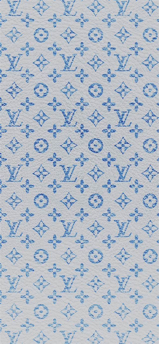 Louis Vuitton blue pattern iPhone Wallpapers Free Download