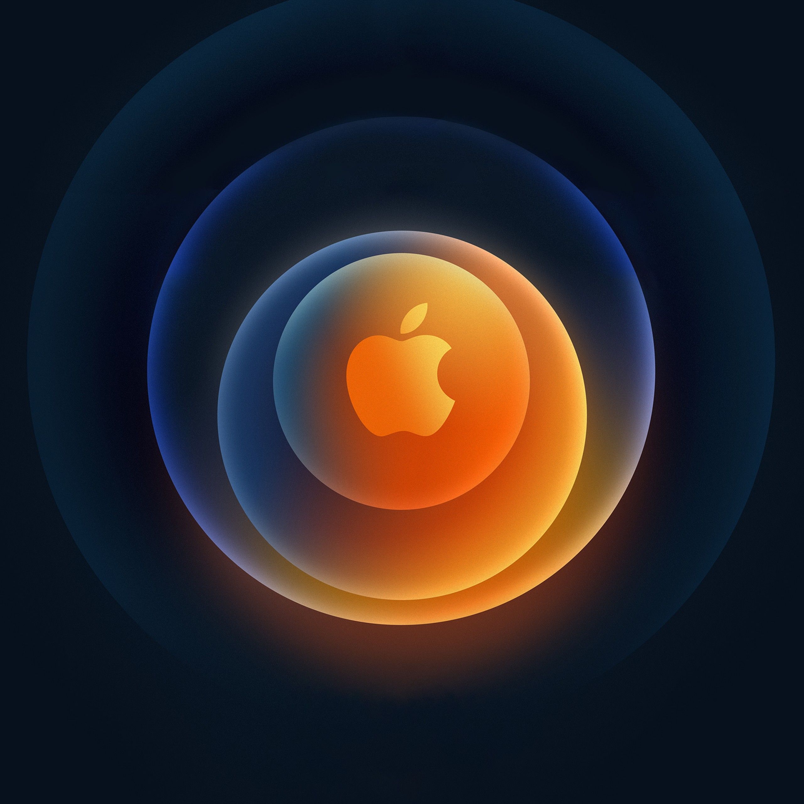 Apple 4K Wallpaper, iPhone Event, logo, Dark background, Technology