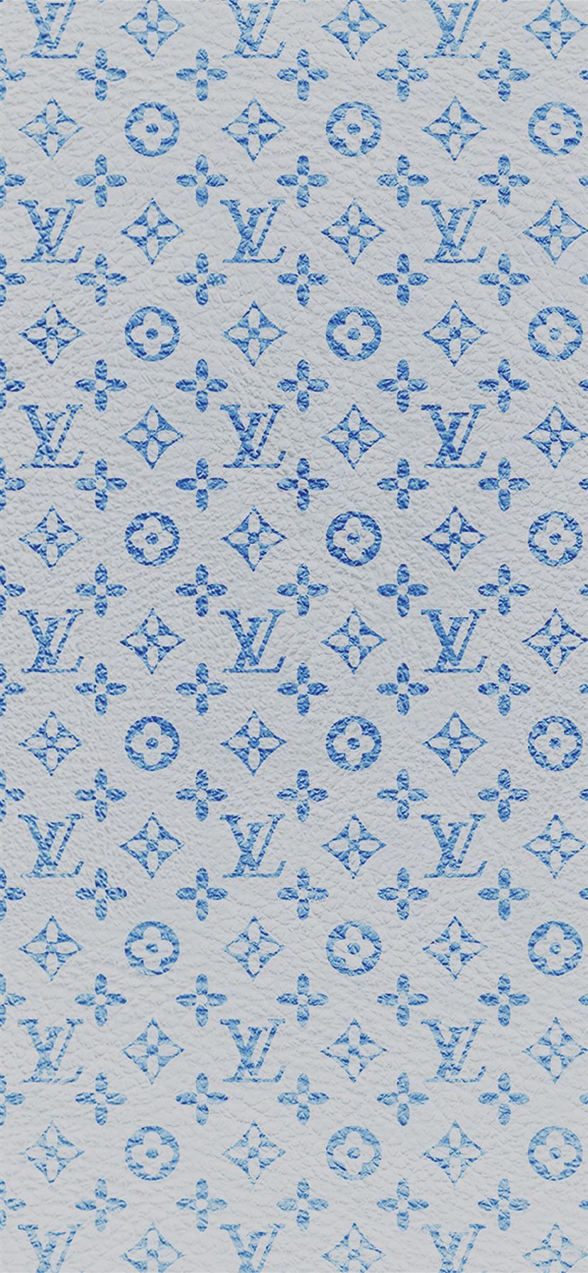 Louis Vuitton blue pattern art iPhone 11 Wallpaper Free Download