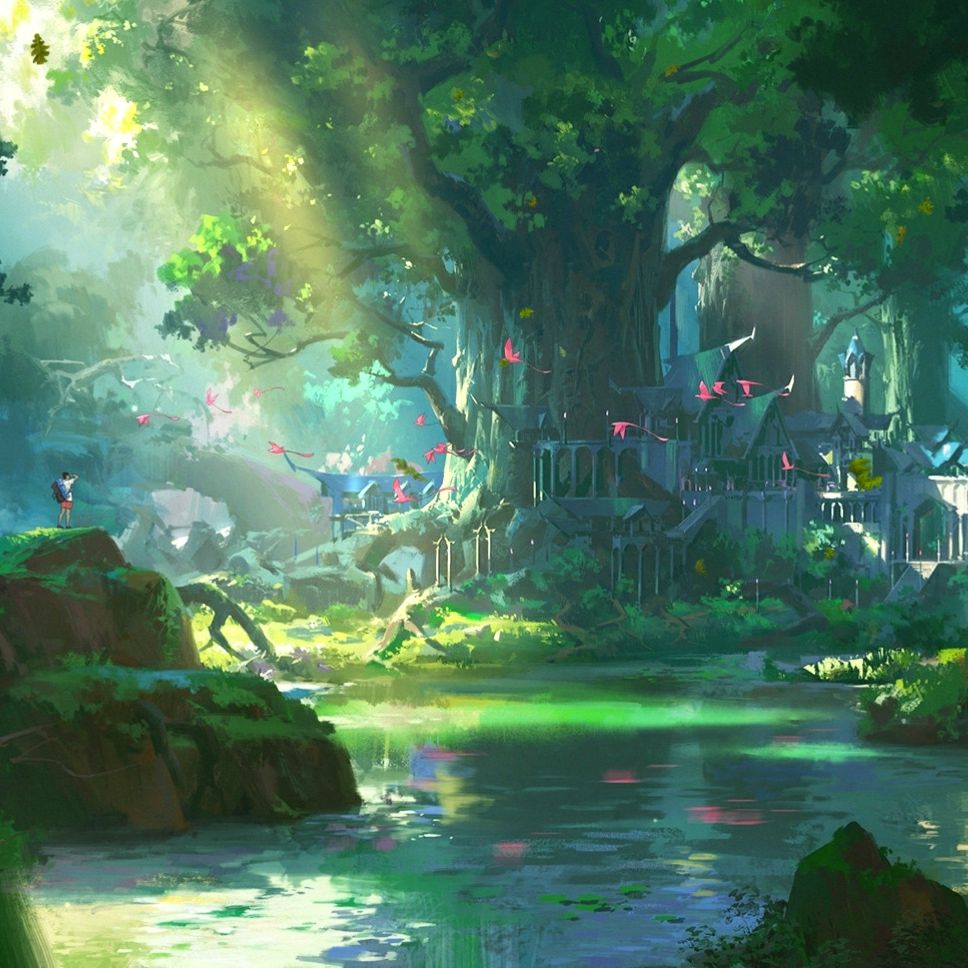 Anime Forest Wallpaper & Background Download