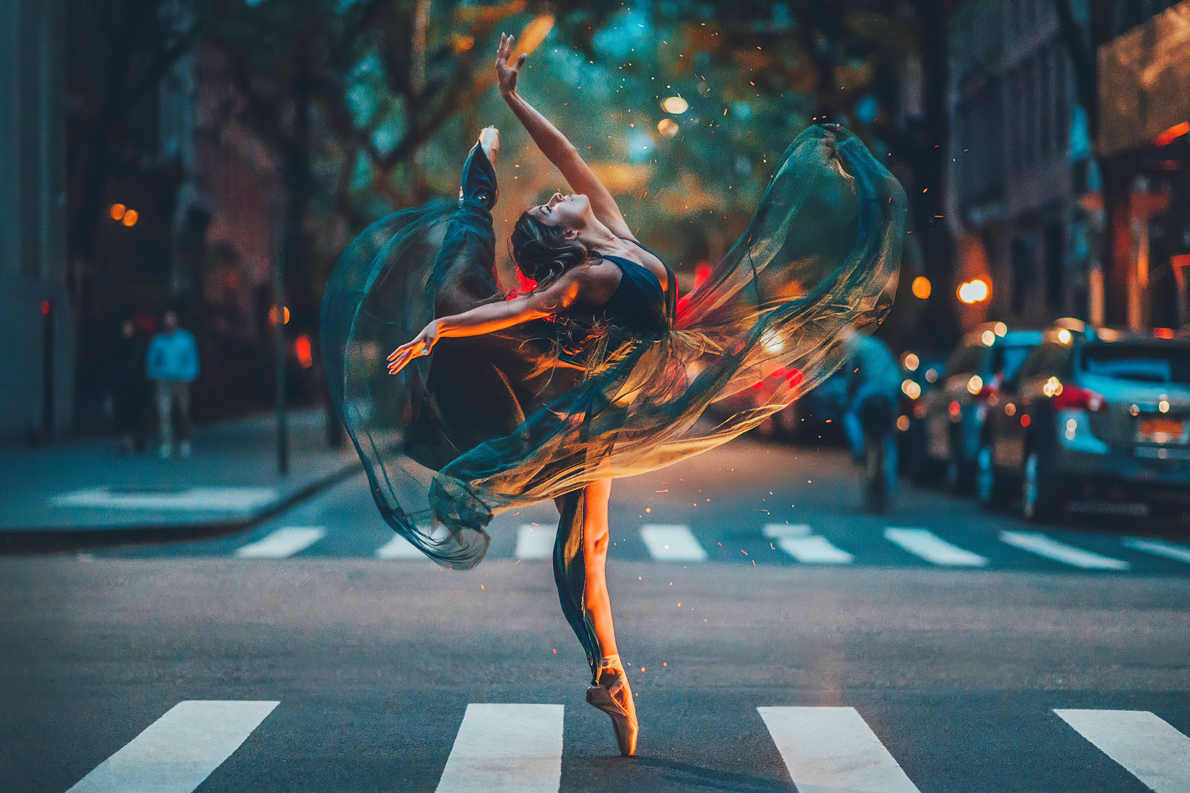 Ballet Dancer Girl Road 4k, HD Girls, 4k Wallpaper, Image, Background, Photo and Picture