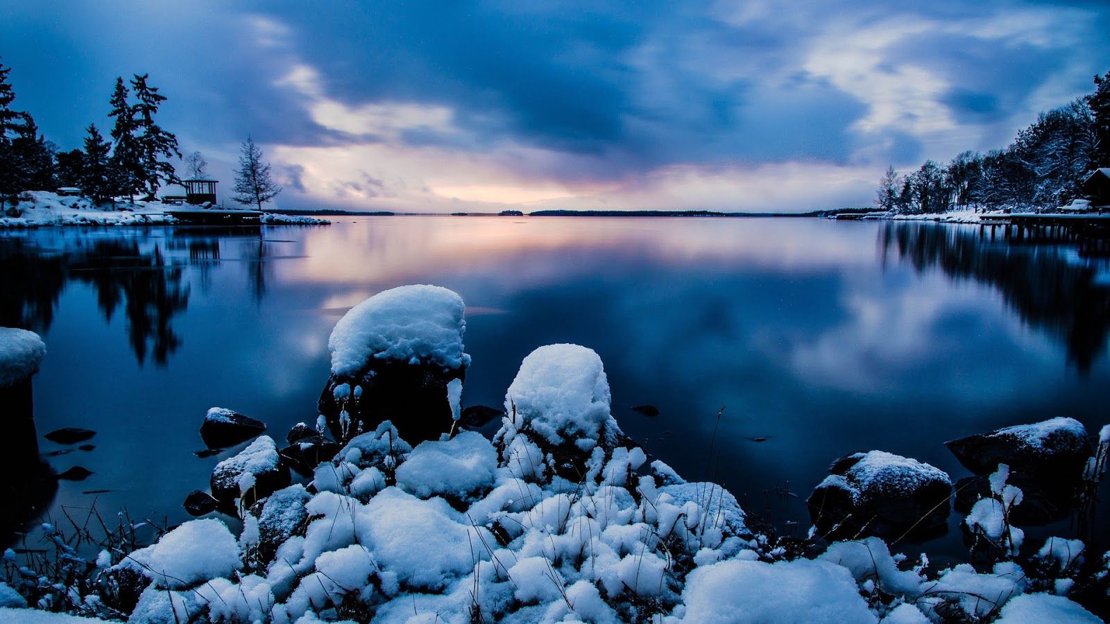 snow, Winter, Lake Wallpaper HD / Desktop and Mobile Background
