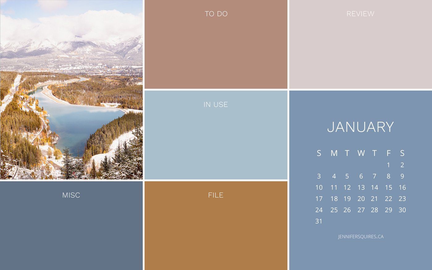January 2021 Wallpaper with Calendar for iPhone and Desktop