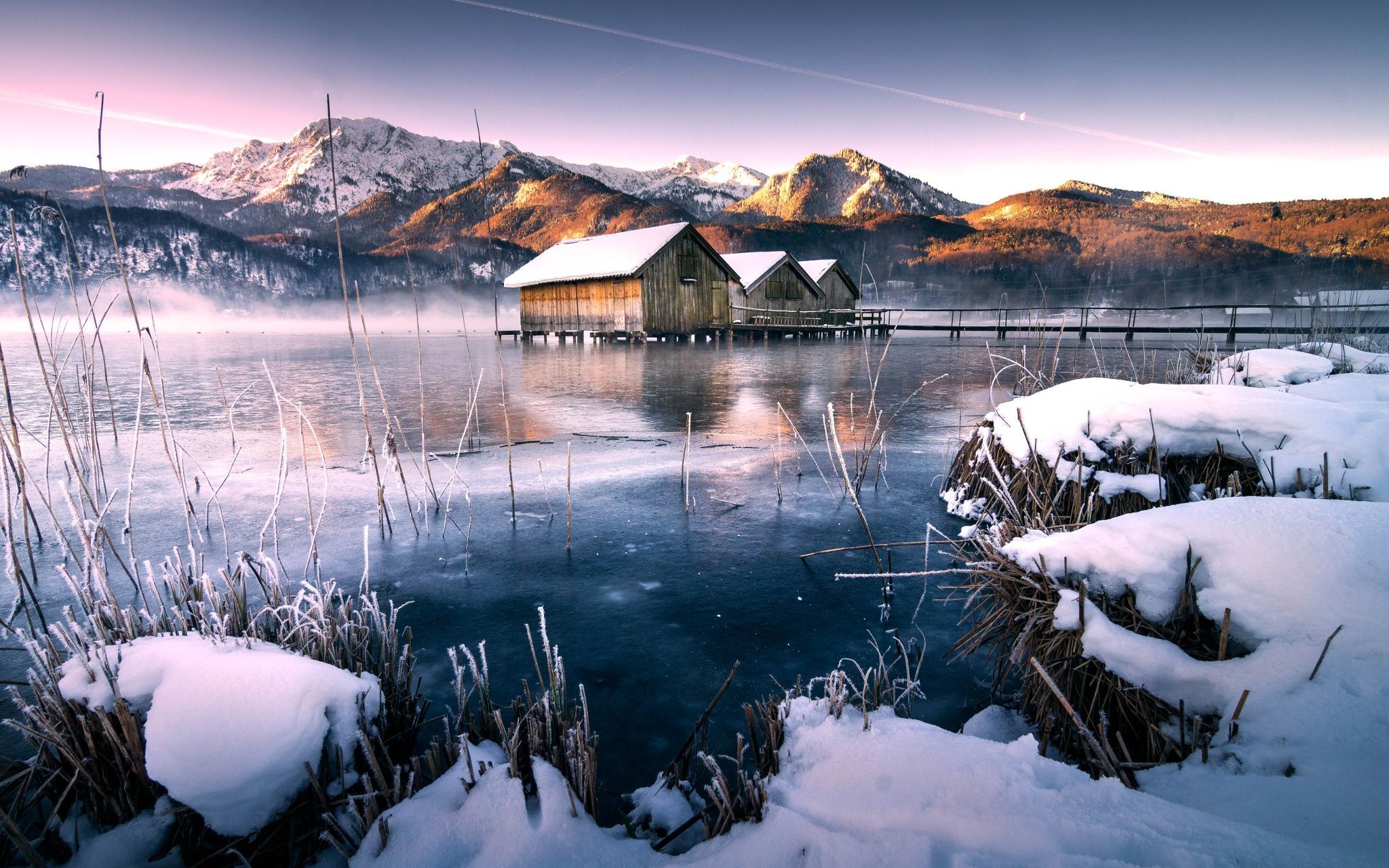 Ice Lake Lakes Nature Background Wallpaper on Desktop Nexus. Winter landscape, Winter lake, Forest lake