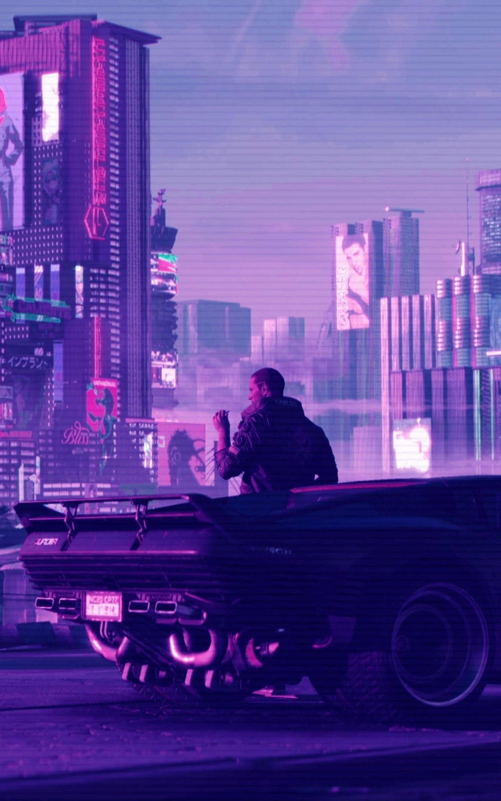 Download 1600x2560 Cyberpunk Synthwave, Sci Fi Games, Futuristic, Neon City Wallpaper For Google Nexus 10