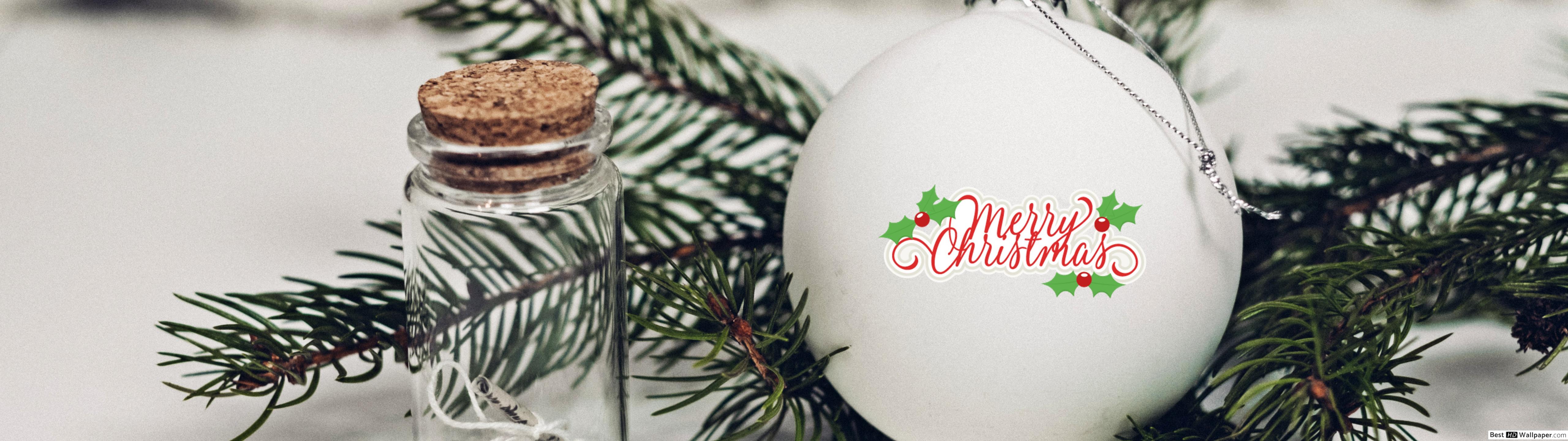Decorations for a white Christmas HD wallpaper download