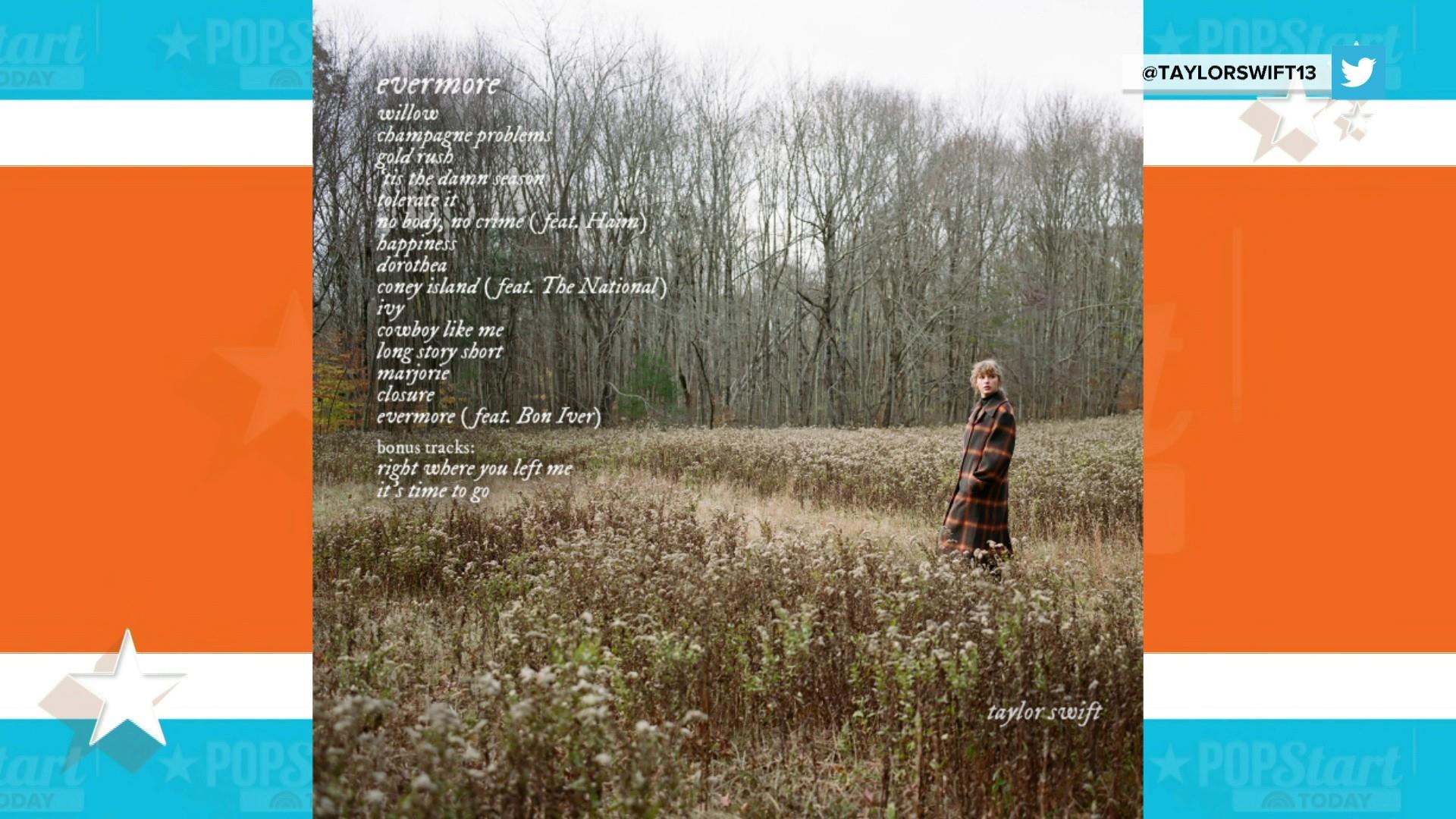 Taylor Swift announces the release of new album 'Evermore'