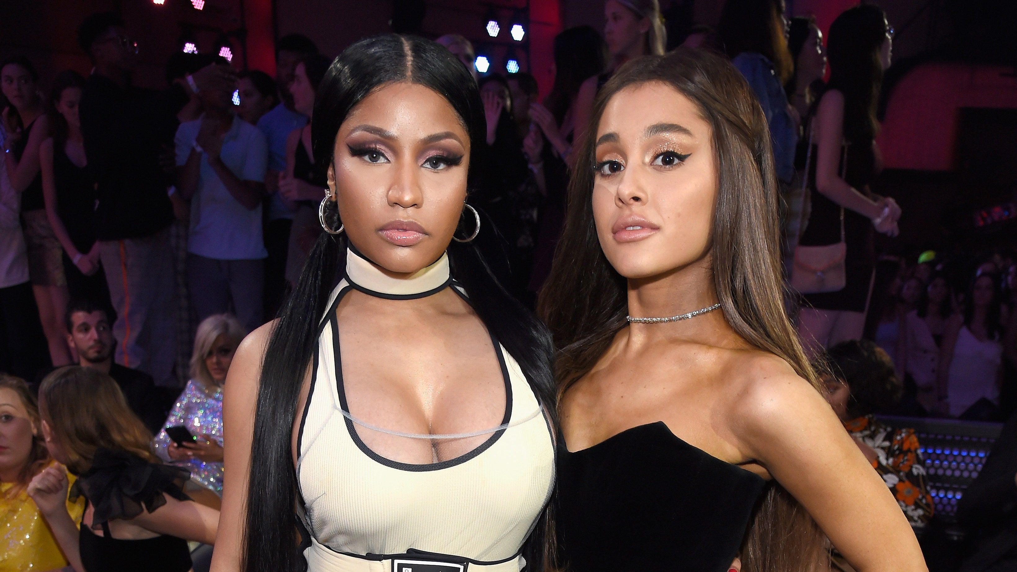 What Were Ariana Grande and Nicki Minaj Whispering About at the VMAs? An Investigation