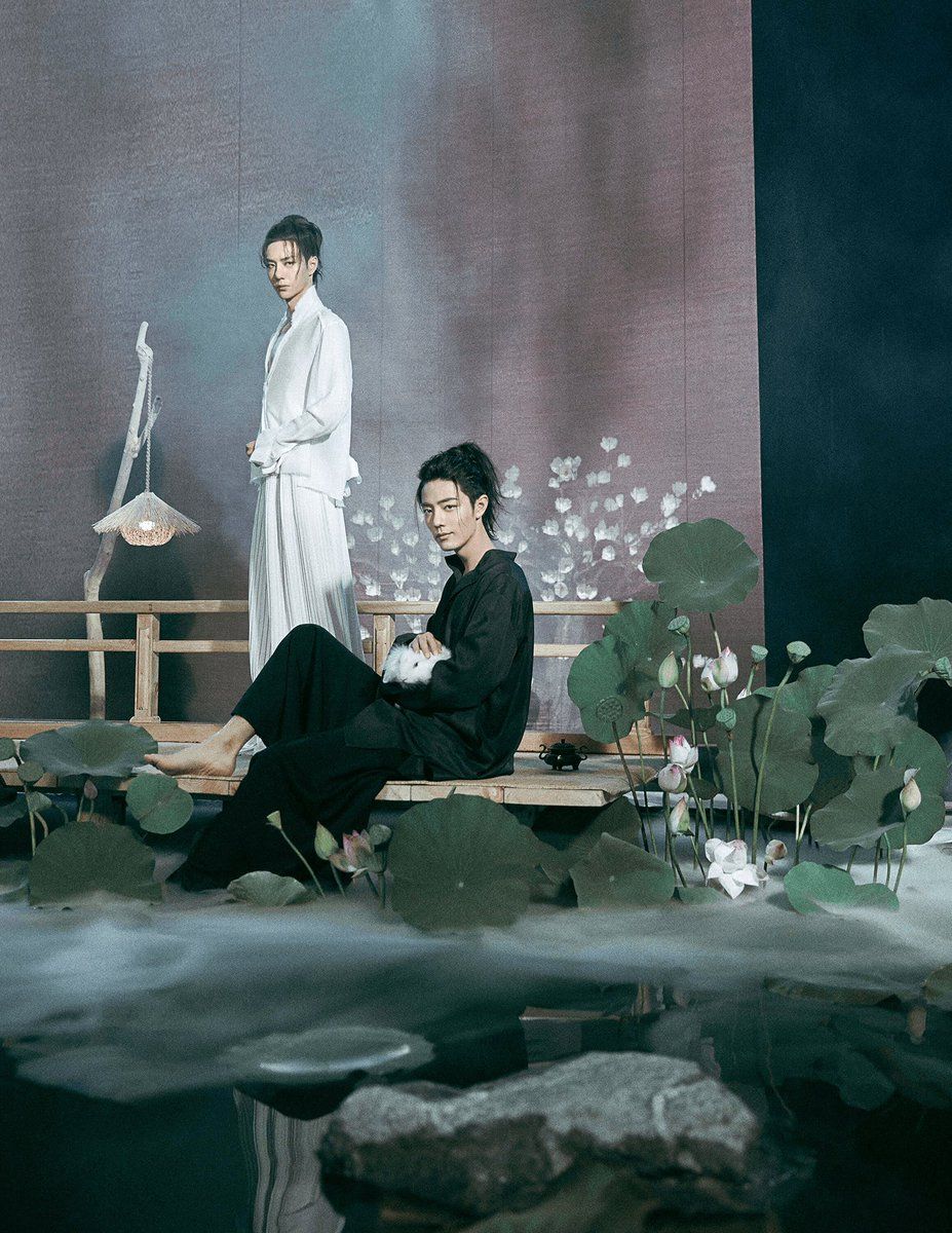 it's fishy. Xiao Zhan & Wang Yibo for Harper's Bazaar magazine