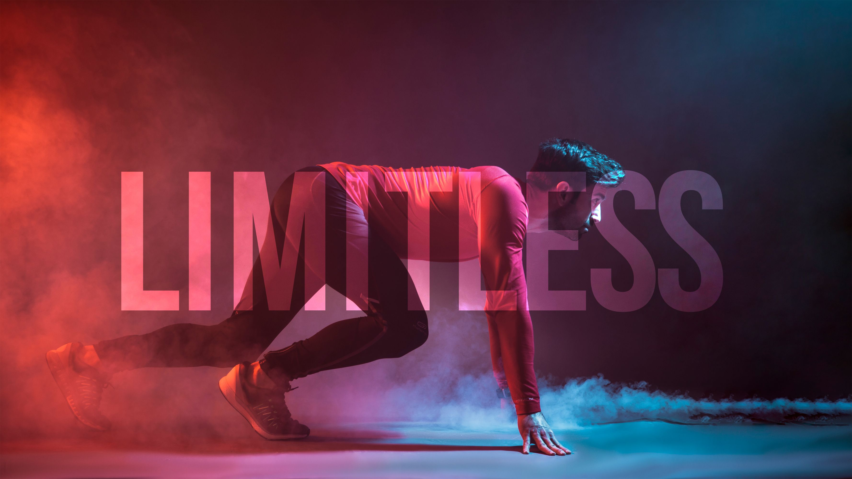 Workout 4K Wallpaper, Limitless, Endurance, Gym, Colorful smoke, Others