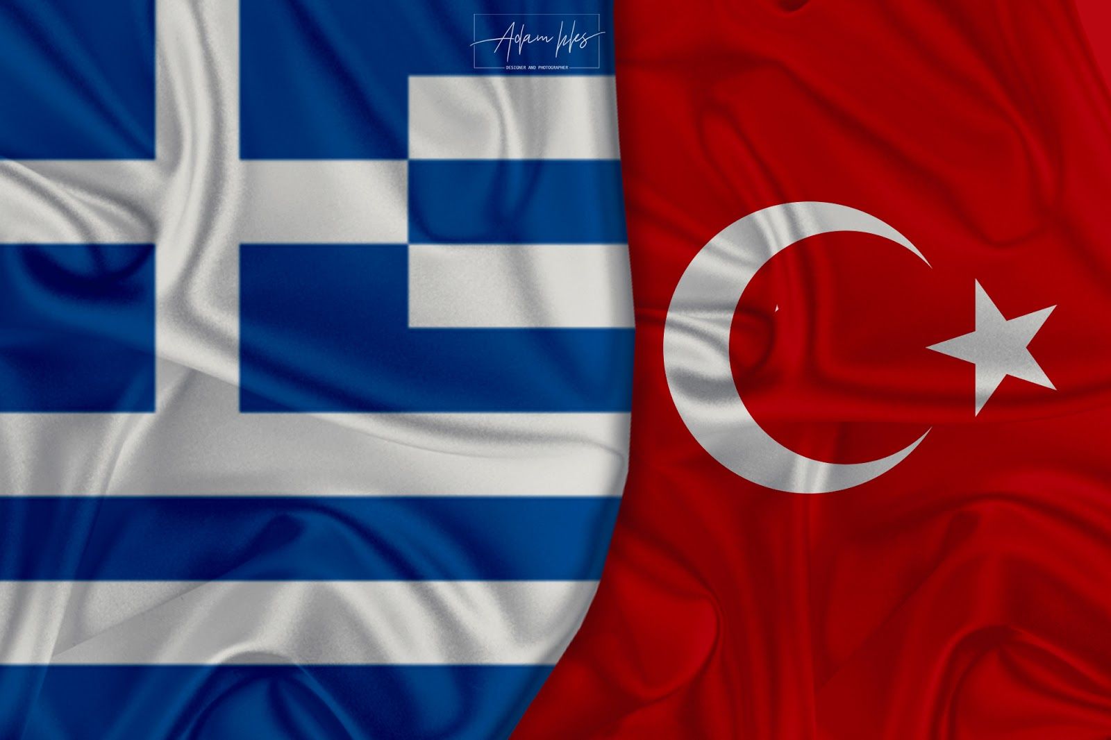 wallpaper flag Turkey and Greece World flags background of the world