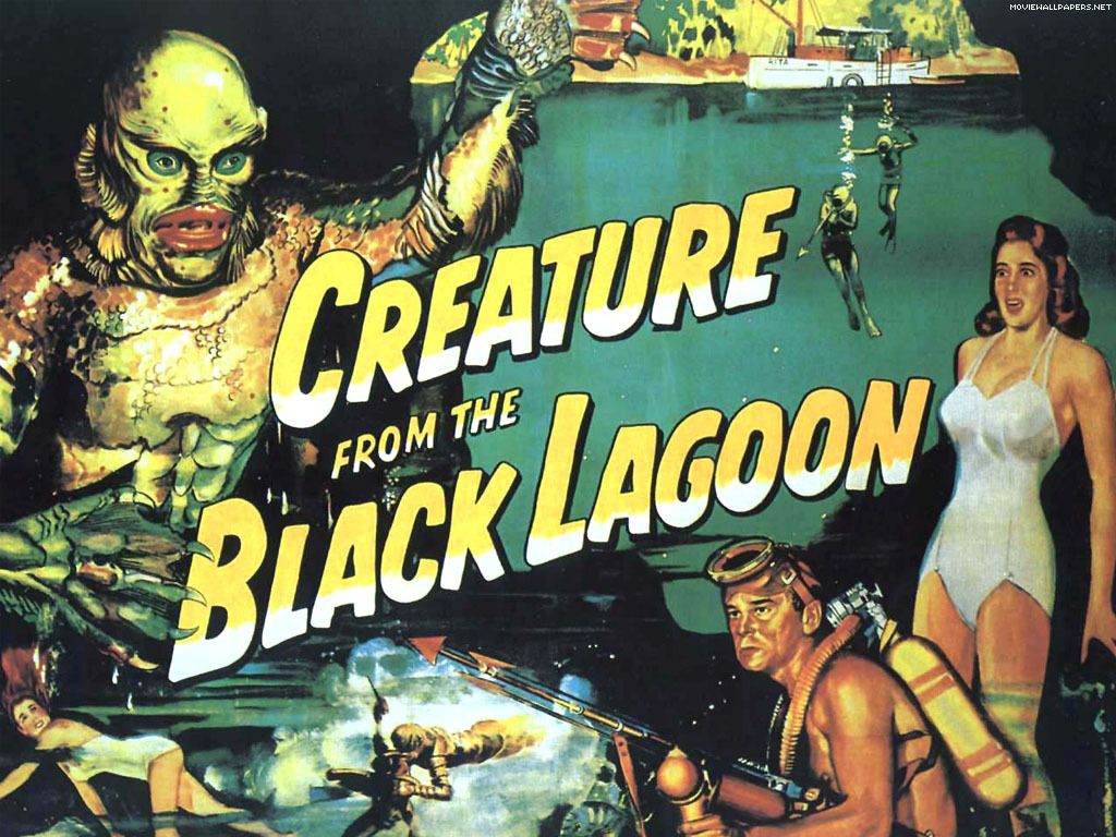 Creature From The Black Lagoon Science Fiction Films Wallpaper