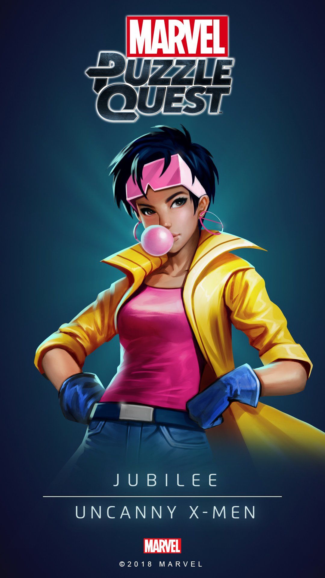 Marvel Puzzle Quest up your mobile display with these awesome Jubilee wallpaper! #MarvelPuzzleQuest