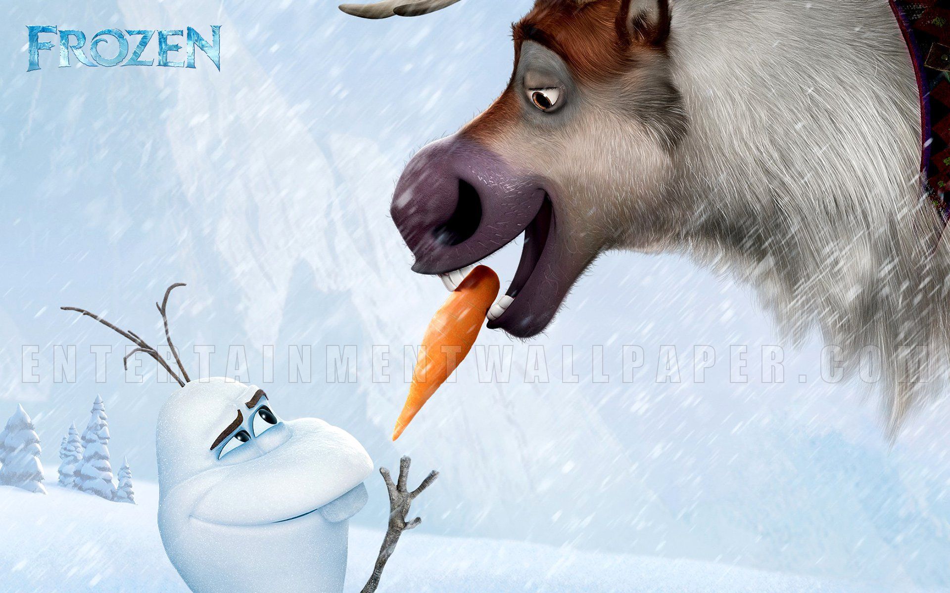Olaf and Sven Wallpaper