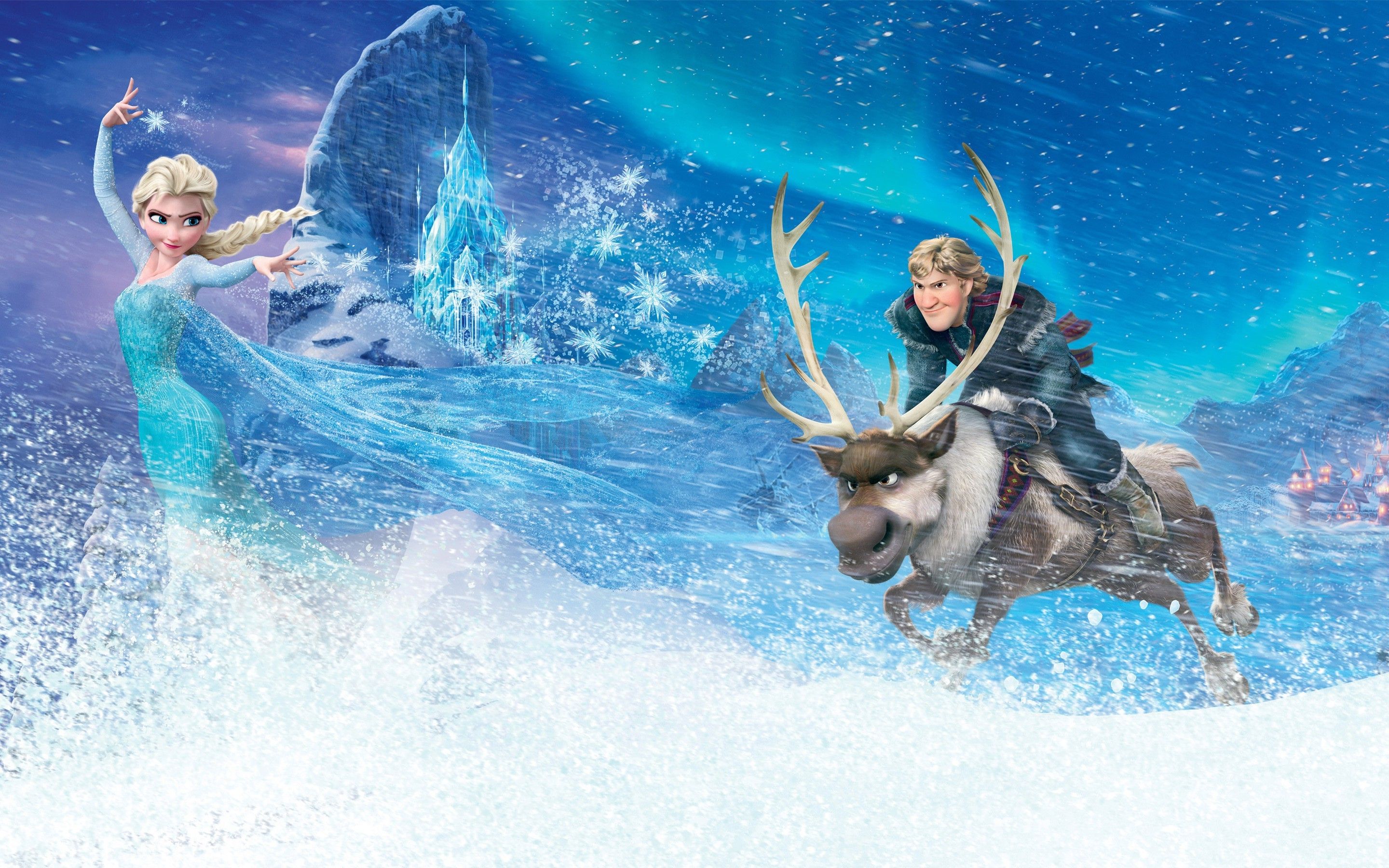 Frozen (movie), Princess Elsa, Sven (Frozen), Kristoff (Frozen), Movies Wallpaper HD / Desktop and Mobile Background