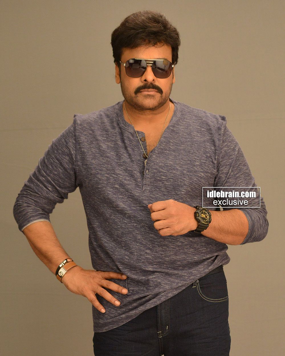Chiranjeevi In Khaidi No. 150 News Today Stills- Khaidino150. Mega Star, Mens Tops, New Look
