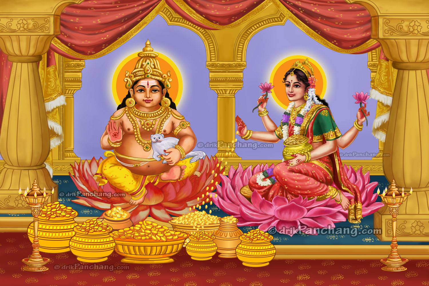 Dhan Laxmi Photo Wallpapers ~ Kubera Lakshmi Dhanteras Kuber Wealth